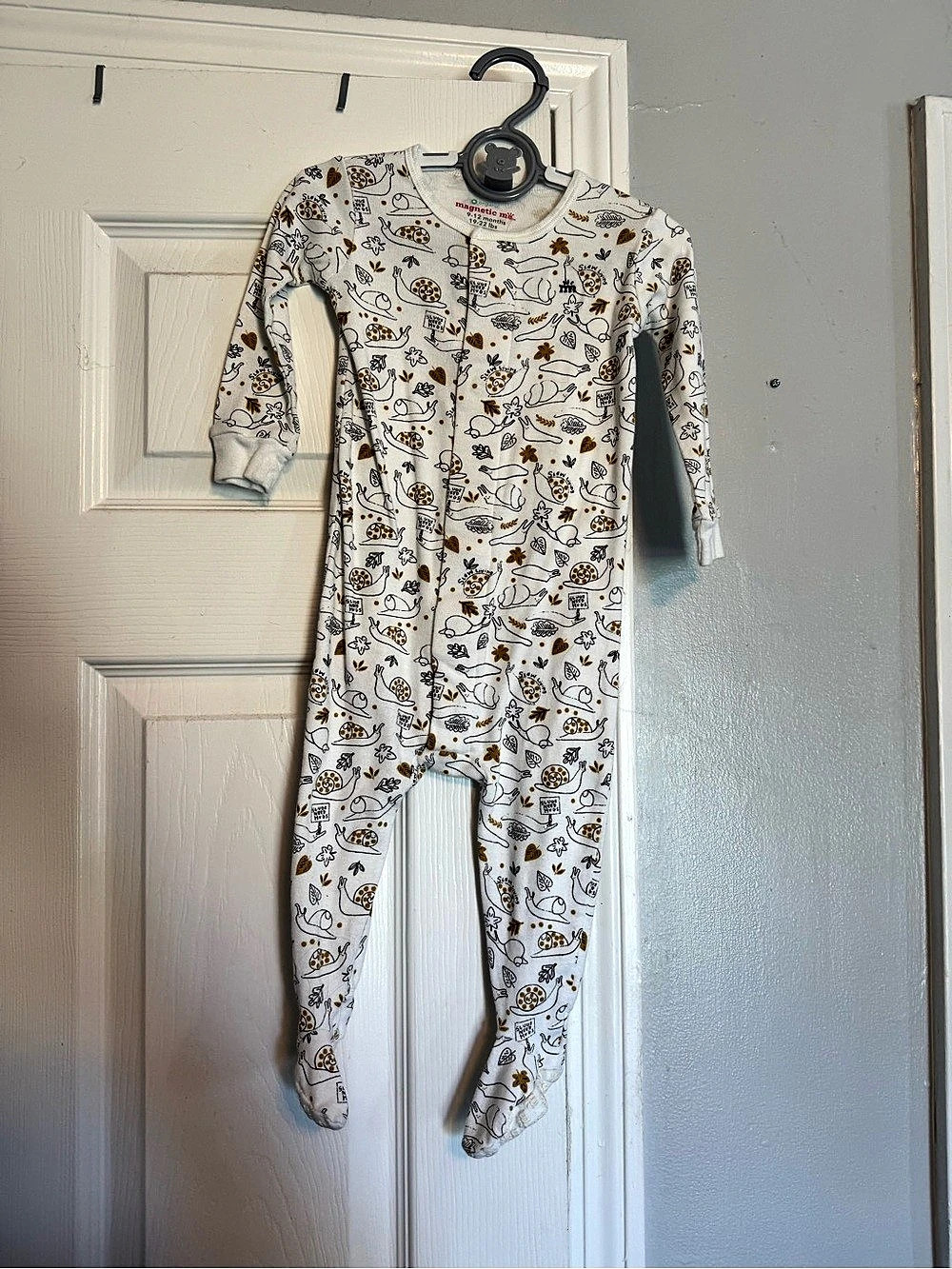 Magnetic Me Slow Living Organic Cotton Magnetic Footie 9-12 Months